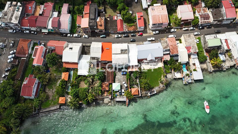 Locaux commerciaux face a la mer les pieds dans l'eau avec parking Privatif 358000 97220 La trinite