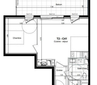  Appartement � vendre 2 pi�ces 43 m�