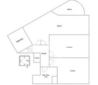  Appartement � louer 2 pi�ces 56 m�