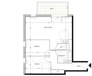  Appartement � vendre 3 pi�ces 70 m�