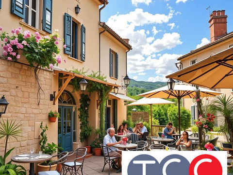 FOND DE COMMERCE A VENDRE  CAFE BRASSERIE AU COEUR DU VILLAGE  PAYS GRASSOIS 302400 06530 Saint cezaire sur siagne