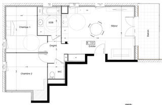  Appartement � vendre 3 pi�ces 69 m�