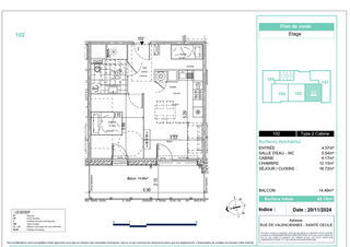  Appartement � vendre 2 pi�ces 43 m�