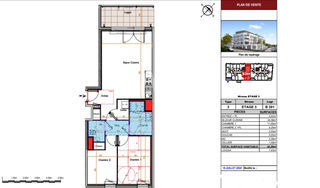  Appartement � vendre 3 pi�ces 63 m�