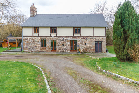   Manche ; Maison de campagne de 4 chambres avec garage, d�pendances et jardin. Maison - 5 pi�ce(s) - 144 m�