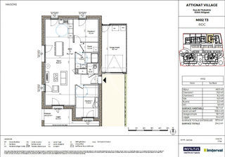  Maison 3 pi�ces 77 m� Attignat