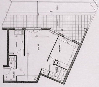  Appartement � louer 2 pi�ces 45 m�