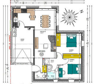  Maison � vendre 3 pi�ces 60 m�