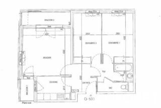  Appartement � louer 3 pi�ces 64 m�