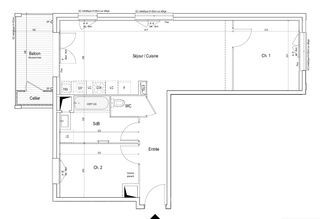  Appartement � vendre 3 pi�ces 62 m�