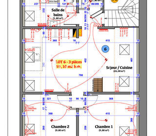  Appartement � louer 3 pi�ces 59 m�