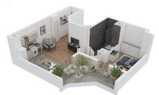  Appartement � vendre 2 pi�ces 48 m�