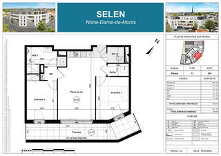  Appartement � vendre 3 pi�ces 61 m�