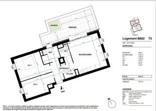  Appartement � vendre 3 pi�ces 60 m�