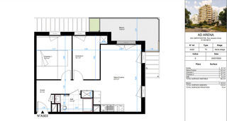  Appartement � vendre 3 pi�ces 59 m�