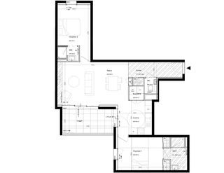  Appartement � vendre 3 pi�ces 68 m�