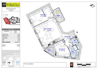  Appartement � vendre 4 pi�ces 63 m�