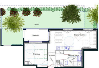  Appartement � vendre 2 pi�ces 44 m�