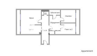  Appartement � vendre 3 pi�ces 65 m�