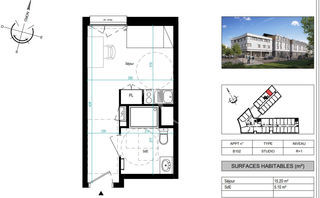  Appartement � vendre 1 pi�ce 20 m�