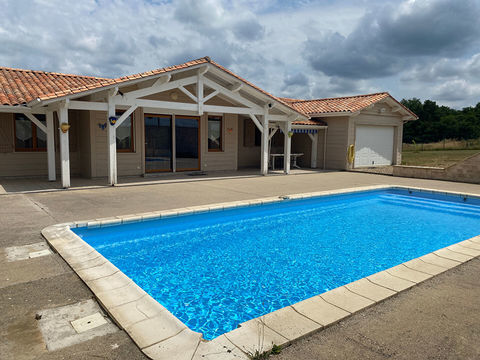  MAISON  BOIS PLAIN-PIED 3 CHAMBRES, PISCINE SUR 8000m�, ROUFFIGNAC Maison - 5 pi�ce(s) - 120 m�