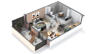  Appartement � vendre 2 pi�ces 45 m�