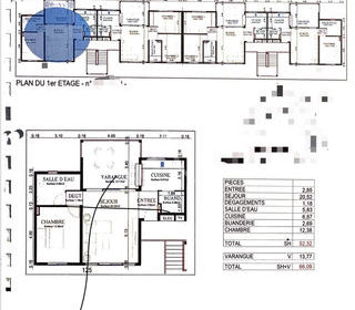  Appartement � vendre 2 pi�ces 66 m�