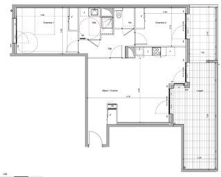  Appartement � vendre 3 pi�ces 69 m�