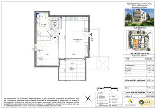  Appartement � vendre 2 pi�ces 52 m�