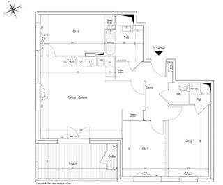  Appartement � vendre 4 pi�ces 83 m�