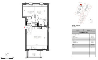  Appartement � vendre 3 pi�ces 63 m�