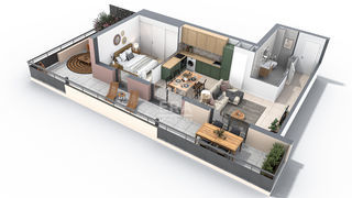  Appartement � vendre 2 pi�ces 45 m�