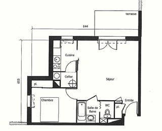  Appartement � vendre 2 pi�ces 45 m�