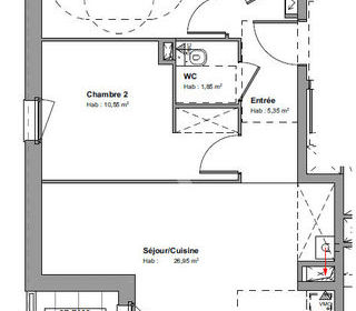  Appartement � vendre 3 pi�ces 62 m�