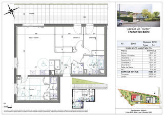  Appartement � vendre 4 pi�ces 79 m�