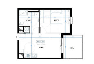  Appartement � vendre 2 pi�ces 1 m�