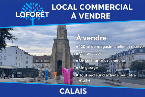 CALAIS NORD - LOCAL COMMERCIAL 120m2 - caves - garage 177620 62100 Calais