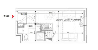  Appartement � vendre 1 pi�ce 20 m�
