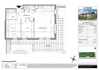  Appartement � vendre 3 pi�ces 65 m�