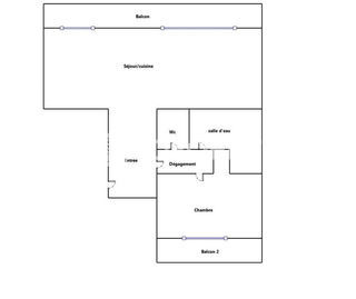  Appartement � vendre 2 pi�ces 52 m�