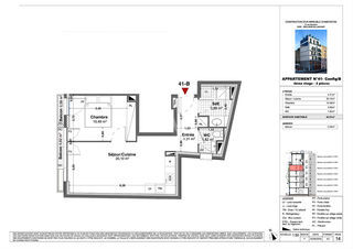  Appartement � vendre 2 pi�ces 41 m�
