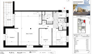  Appartement � vendre 4 pi�ces 94 m�