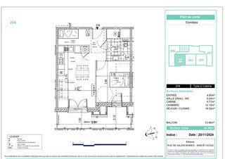  Appartement � vendre 2 pi�ces 43 m�
