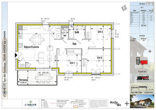  Appartement � vendre 4 pi�ces 73 m�