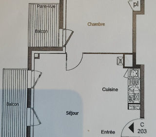  Appartement � vendre 2 pi�ces 40 m�