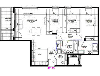  Appartement � vendre 4 pi�ces 92 m�