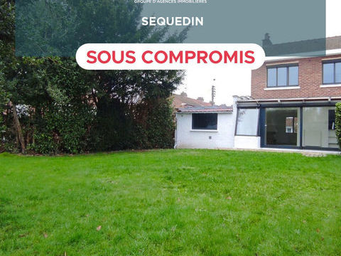   Maison semi-individuelle Sequedin - 86m� - 3 chambres - jardin - deux garages - cave Maison - 5 pi�ce(s) - 86 m�
