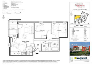  Appartement � vendre 3 pi�ces 71 m�