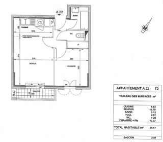  Appartement � vendre 2 pi�ces 36 m�