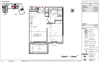  Appartement � vendre 2 pi�ces 44 m�